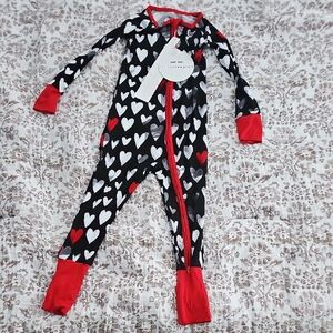 Little Sleepies Hearts 18-24months